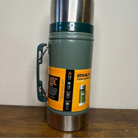 Stanley Legendary Classic Food Jar 24oz Vacuum Insulated Thermos Green - Picture 2 of 9